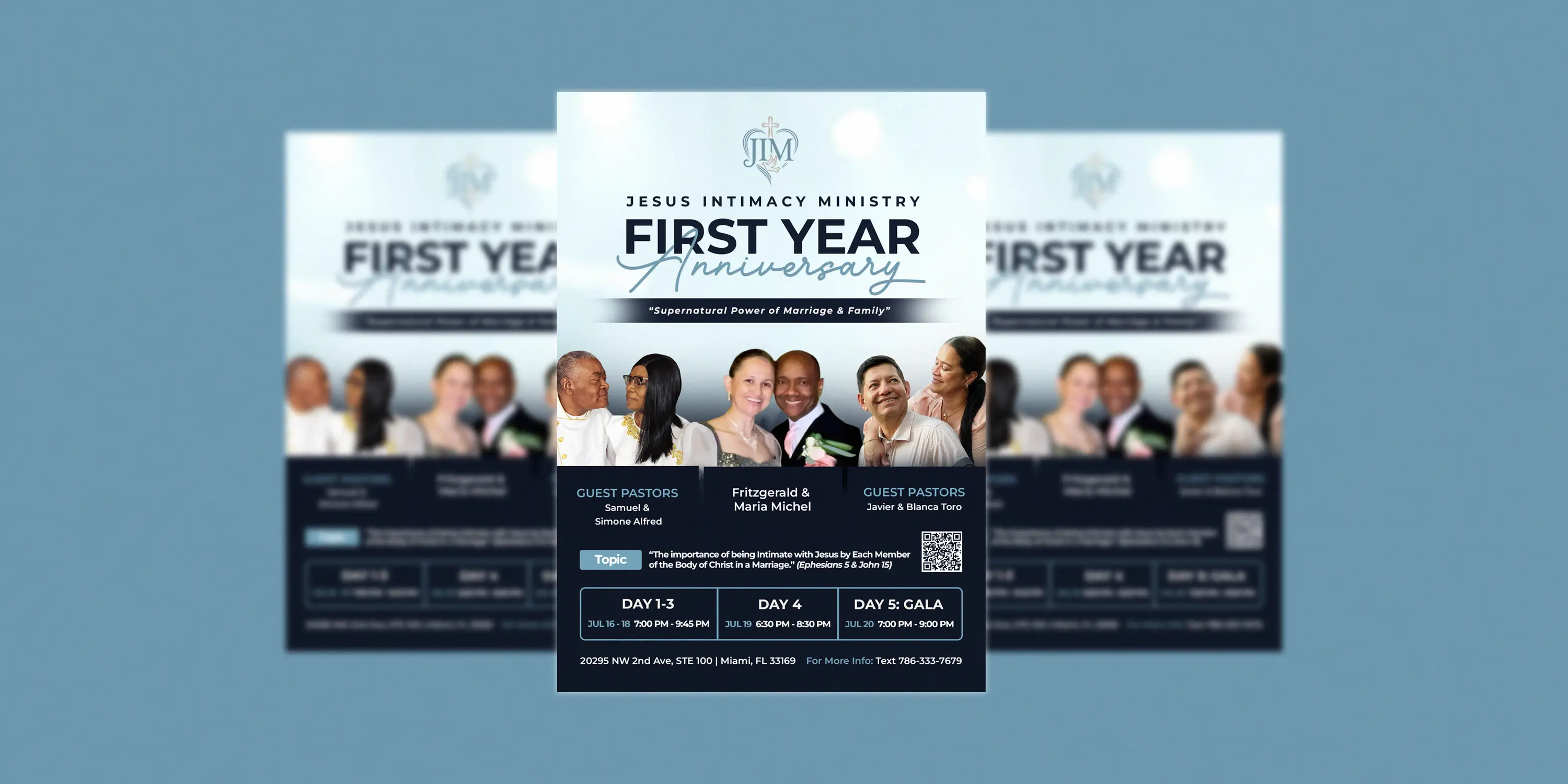 Jesus Intimacy Ministry event flyer design